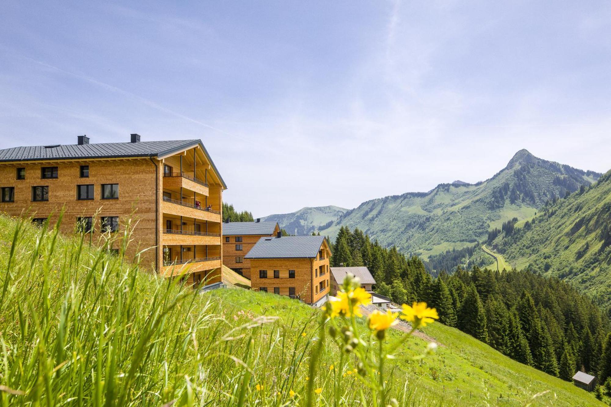 Ferienwohnung Alpenstolz Damuels Haus 4 - Stilvoll Urlauben In Den Bergen Exterior foto